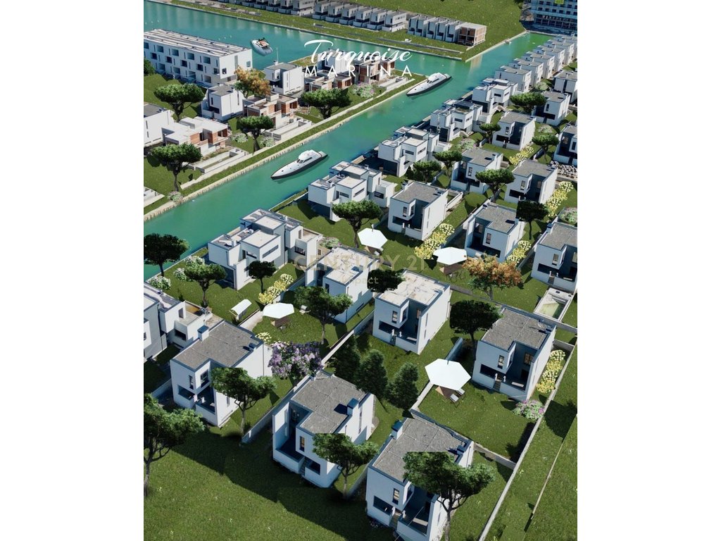 Apartament 2+1 me verande dhe post parkimi për shitje në Turquoise Marina!