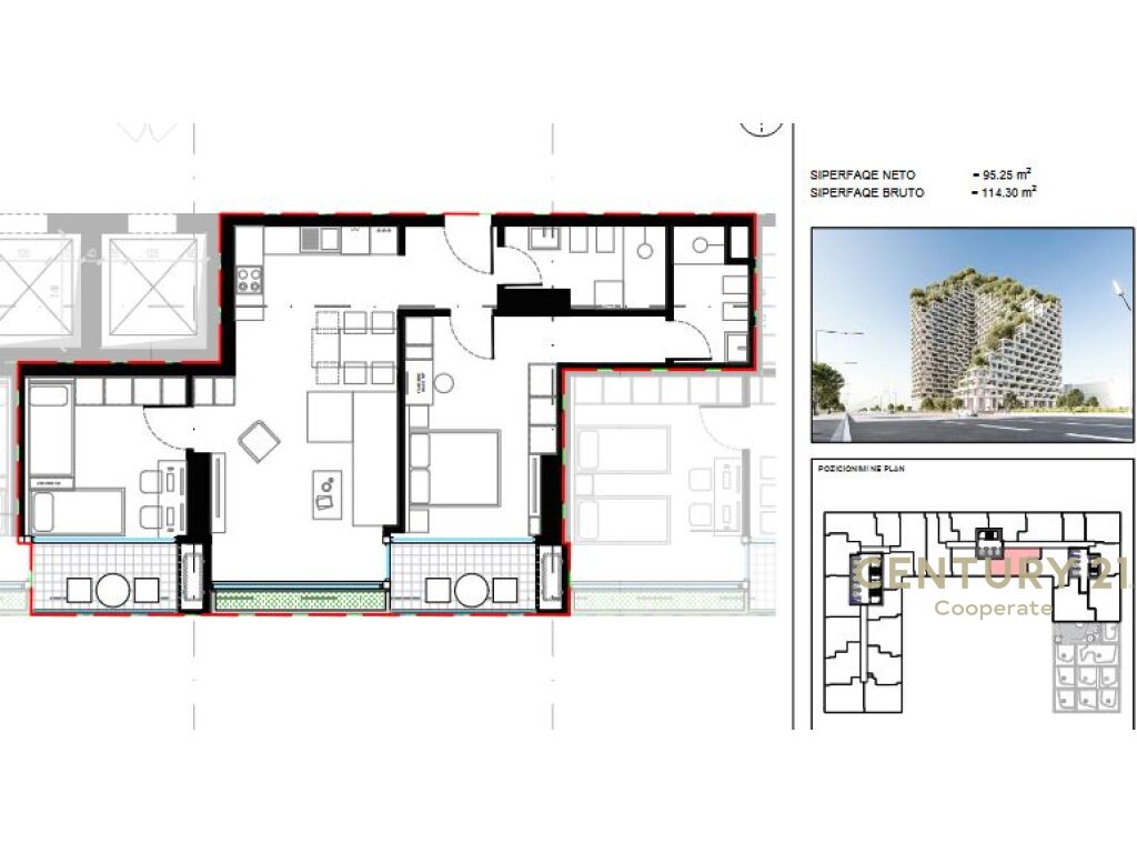 SHESIM APARTAMENT 2+1+2 TE "LION REZIDENCES 2"