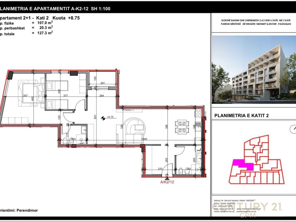 Shitet Apartament 2+1 te Kompleksi Aluna