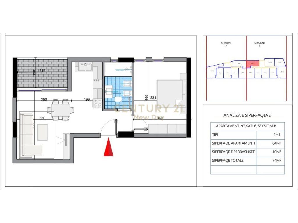 Apartament 1+1 për Shitje në Orikum, Vlorë!