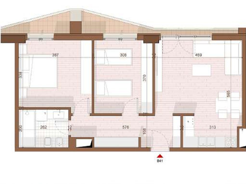 SHITET APARTAMENT 2+1 NE SHENGJIN