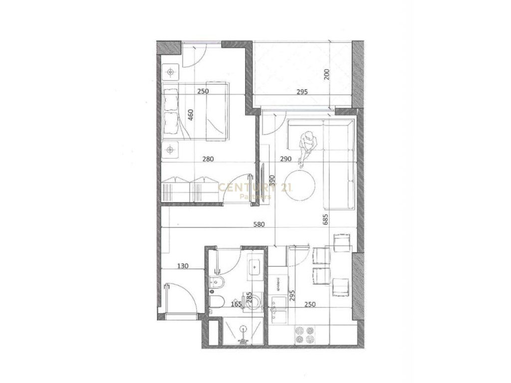 APARTAMENT 1+1 NË SHITJE NË KAMËZ QENDËR – NDËRTIM I RI