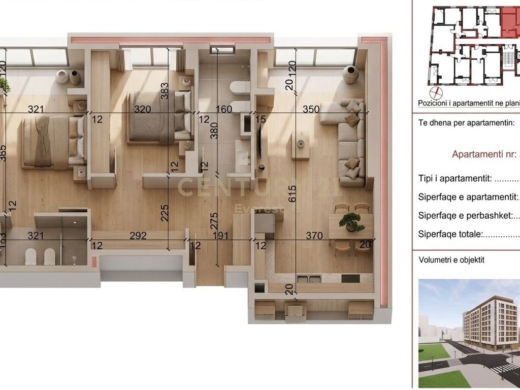 BULEVARDI I RI, SHESIM APARTAMENT 2+1+2