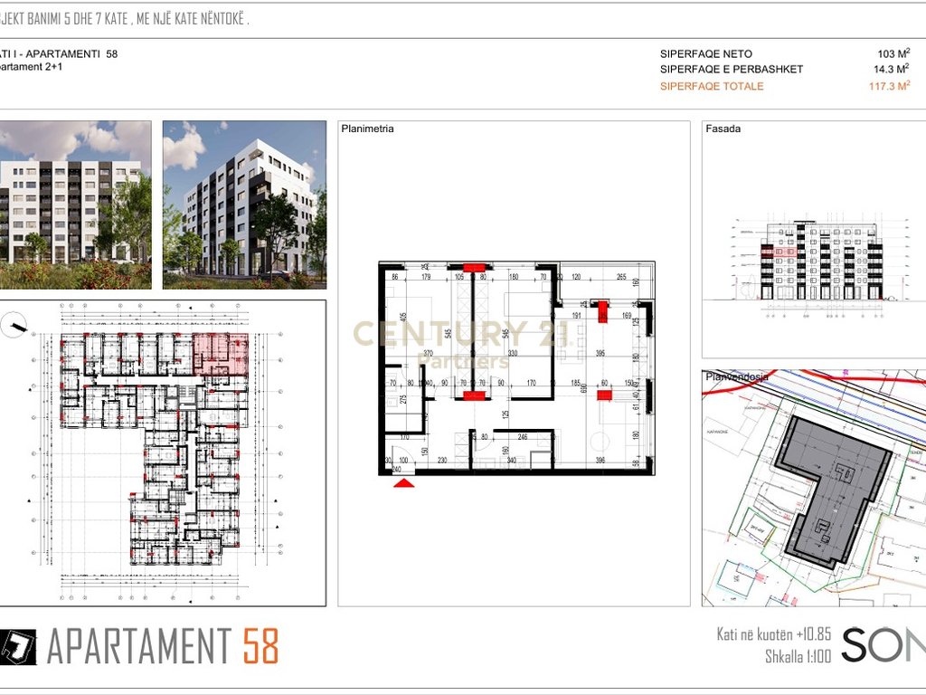 APARTAMENT 2+1+2 PER SHITJE NE PLATINIUM II RESIDENCES NE PASKUQAN