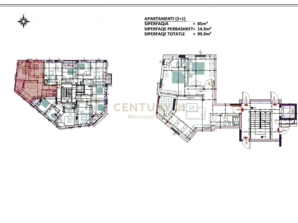 Apartament 2+1+2 për Shitje në Rrugën Mihal Grameno