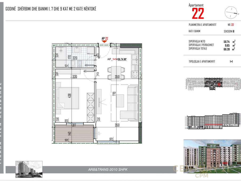Apartament 1+1 Per Shitje Ne Paskuqan!