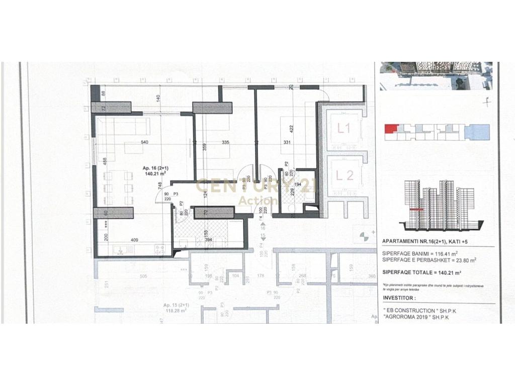 RESIDENCA SOHO TOWERS,OFROJME PER SHITJE APARTAMENT 2+1!