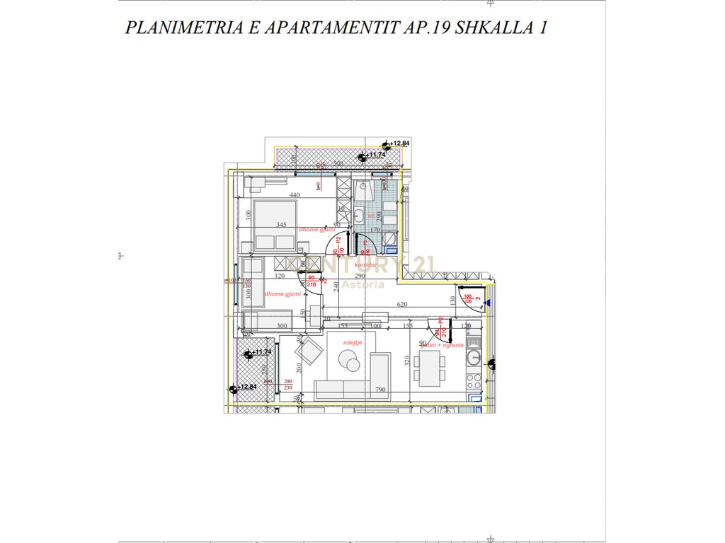 Shesim apartament 2+1 në rezidencën Phoenix – Yzberish