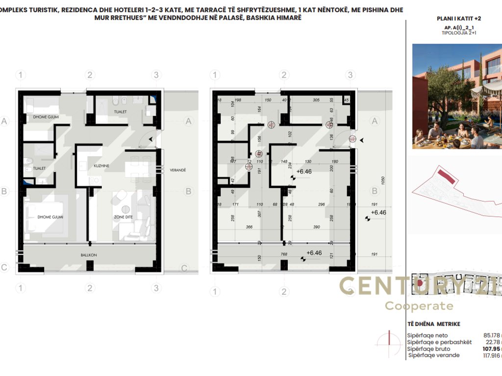 APARTAMENT 2+1 NE SHITJE "IONIAN PALASE" - 329,132€ | 119.7 m²