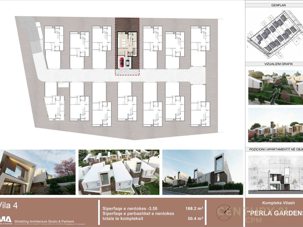 Shitet vilë 3 kateshe tek Perla Residence në Mjull - Bathore