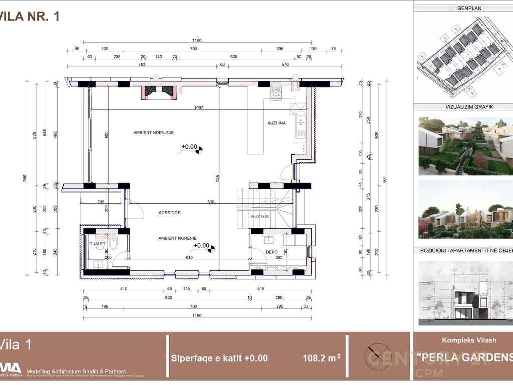 Shitet vilë 3 kateshe tek Perla Residence në Mjull - Bathore
