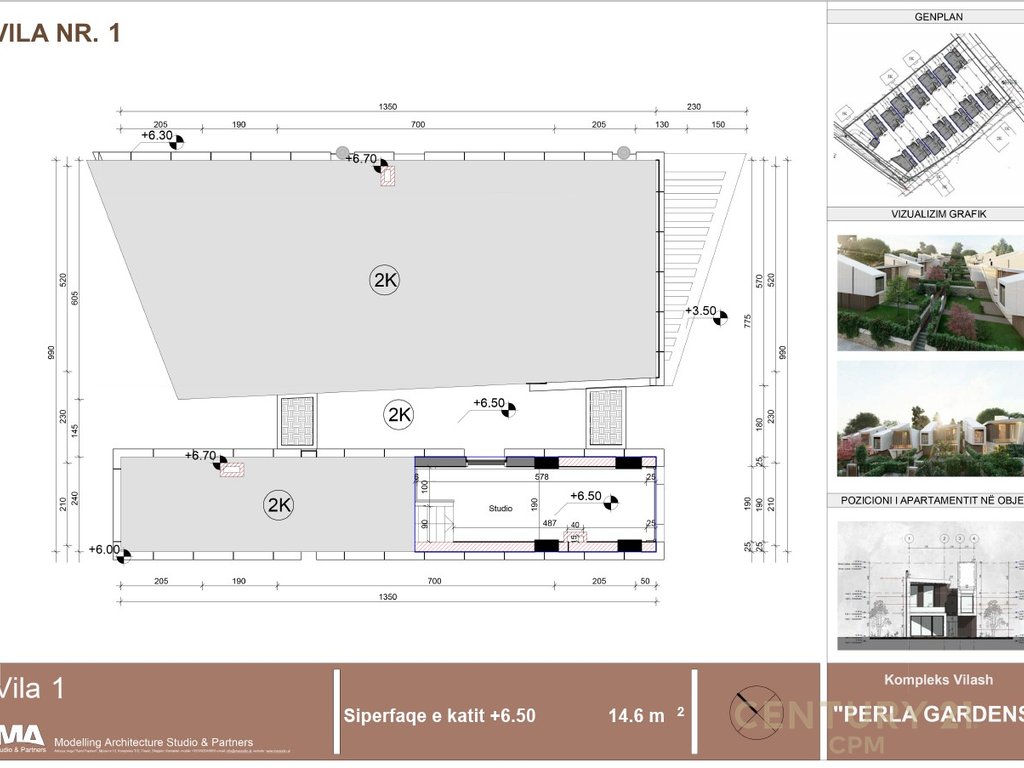 Shitet vilë 3 kateshe tek Perla Residence në Mjull - Bathore