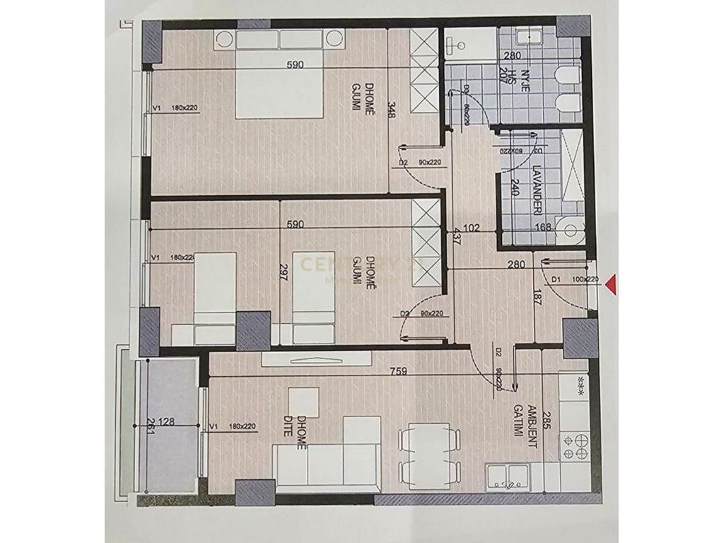 Shesim Apartament 2+1+2 ne nje projekt ne ndertim - Ish Fusha Aviacionit!