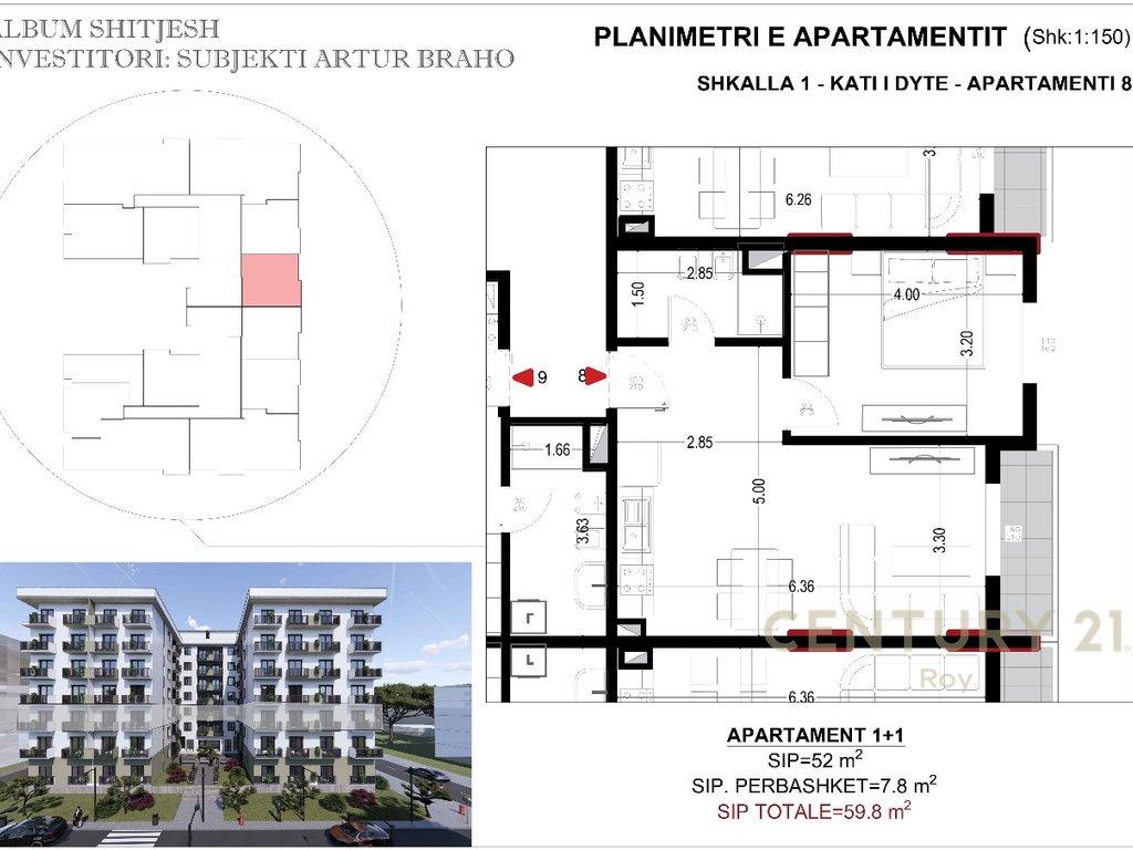 APARTAMENT 1+1 PER SHITJE NE GOLEM! MUNDESI PAGESE ME KESTE!