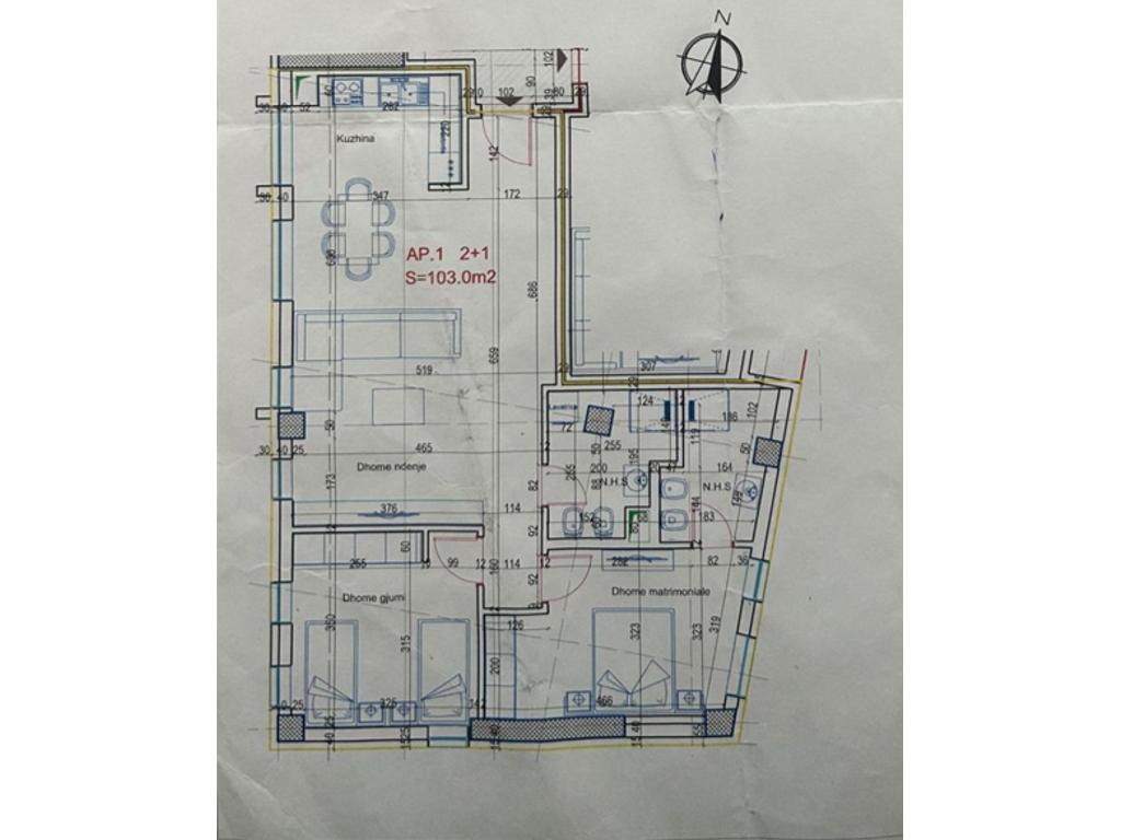 Apartament 2+1+2 për Shitje – Ali Demi, Rruga Ali Visha