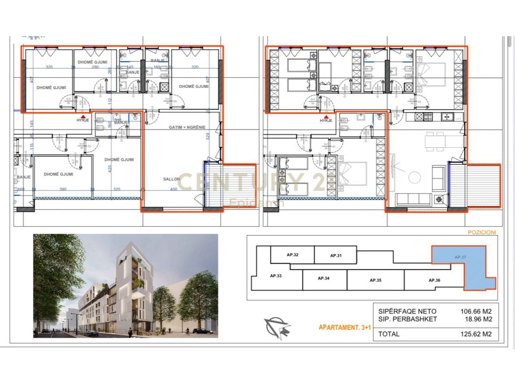 Iluminar Residence - Apartament 3+1+3 për shitje !!
