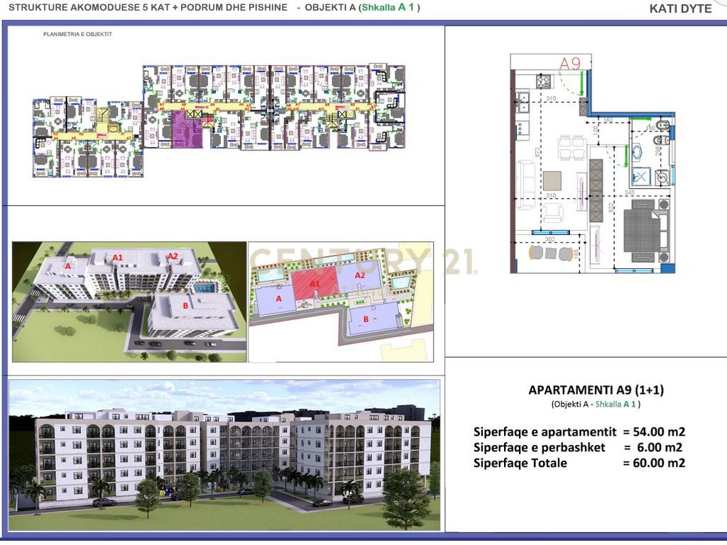 FILLUAN SHITJET! APARTAMENT 1+1 NE REZIDENCEN ME TE RE NE GOLEM  !