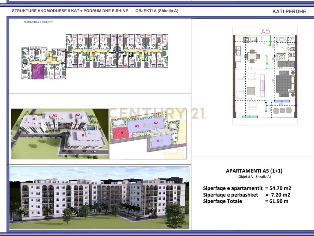 FILLUAN SHITJET! APARTAMENT 1+1 NE REZIDENCEN ME TE RE NE GOLEM  !