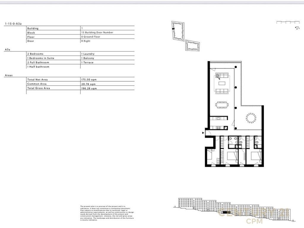 BY LONG HILL  SHESIM APARTAMENT 3+1+2 ME VERANDE (Mundesi pagese me Keste)