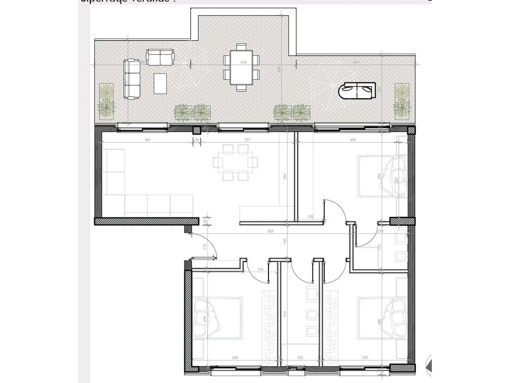 TEG, SUPER APARTAMENT 3+1+2 ME VERANDË PËR SHITJE! ÇMIMI 2100 € - PAGESË ME KËSTE❗
