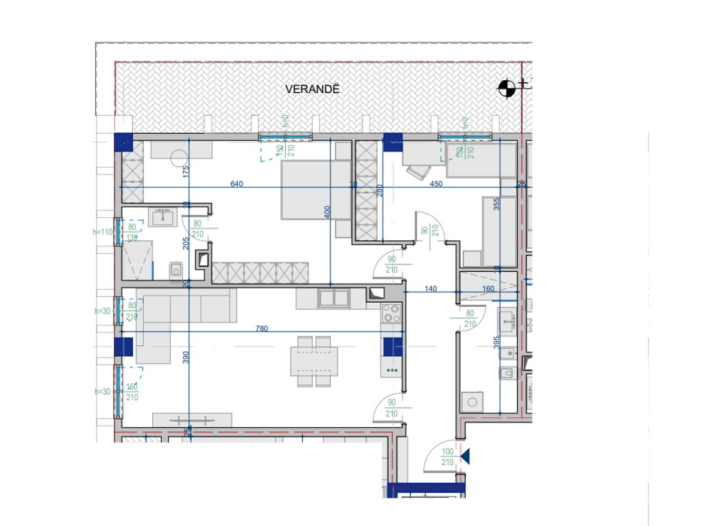 Shitet Apartament 2+1 – 113.53 m² Totale