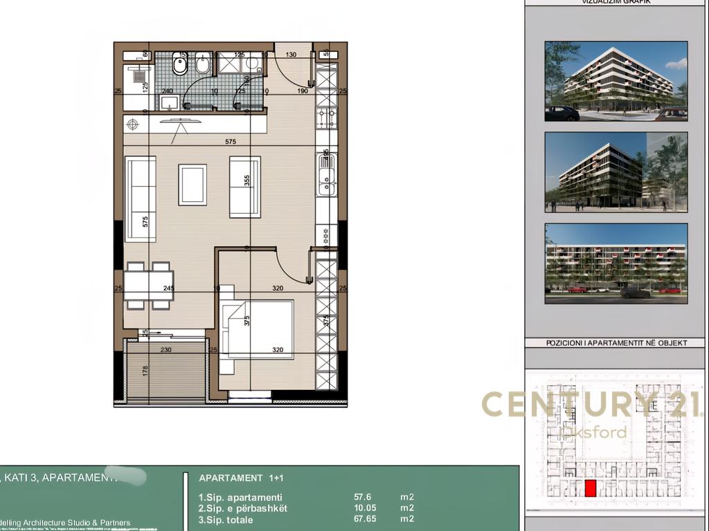 BULEVARDI KAMEZ SHESIM APARTAMENT 1+1