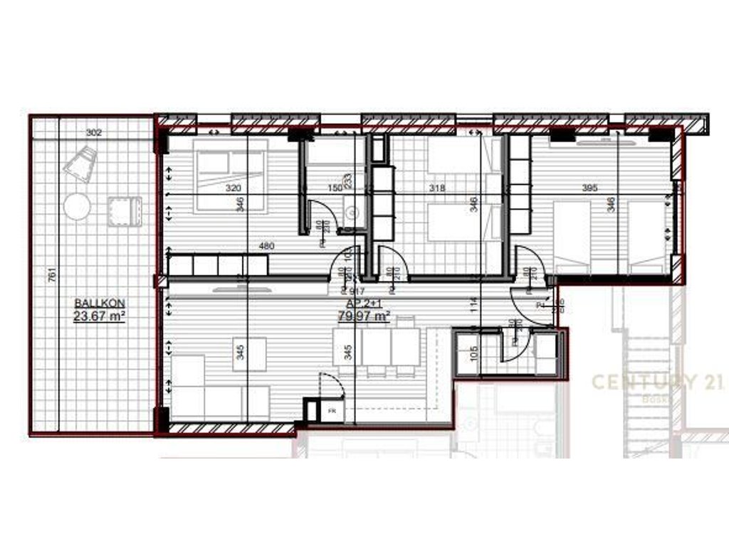 SHITET APARTAMENT 2+1+2 , SARANDE