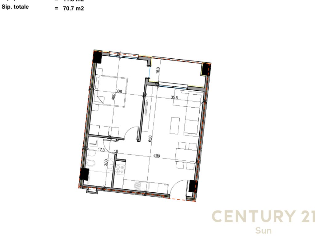APARTAMENT 1+1 PER SHITJE NE PASKUQAN NE REZIDENCEN ALUNA!