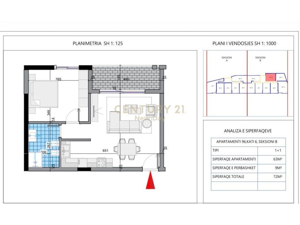 Apartament 1+1 për Shitje në Orikum, Vlorë!
