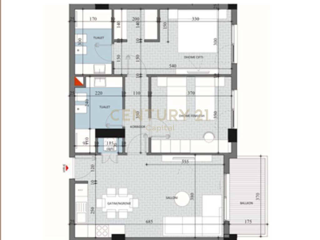 Shesim apartament 2+1+2  te Diellon 2!