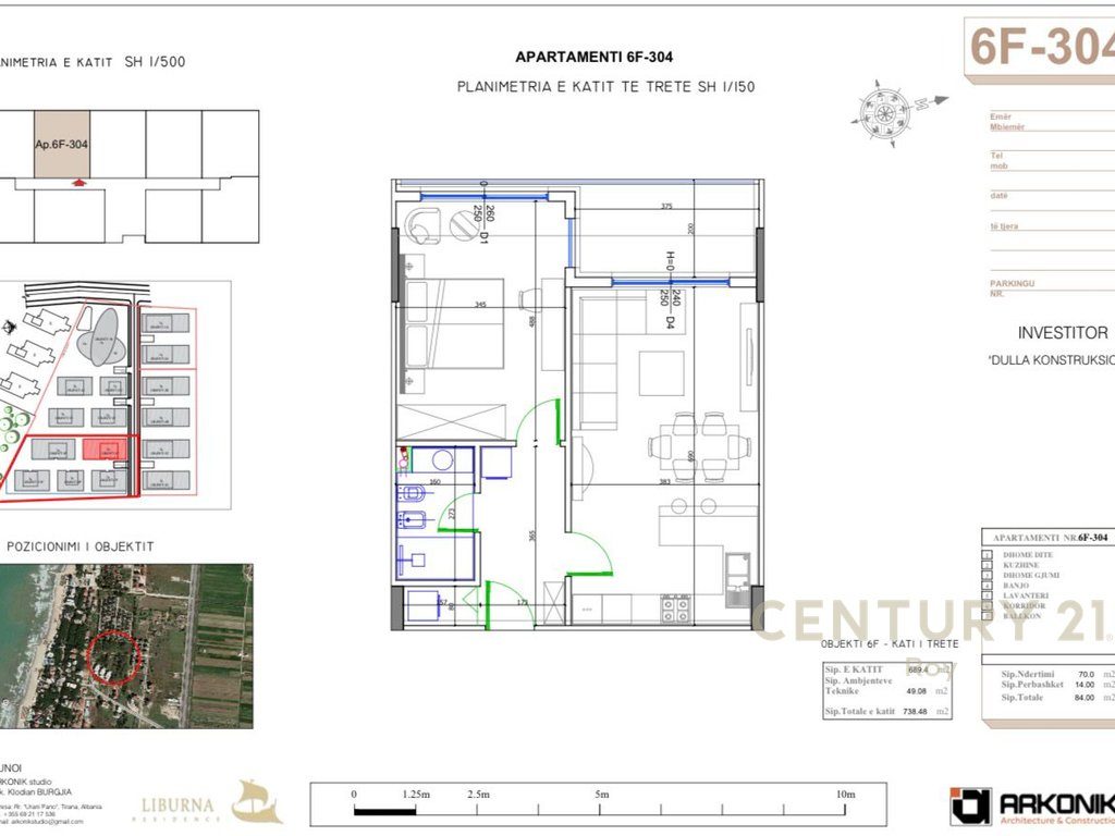 SHITET APARTAMENT 1+1 NE "LIBURNA RESIDENCE"