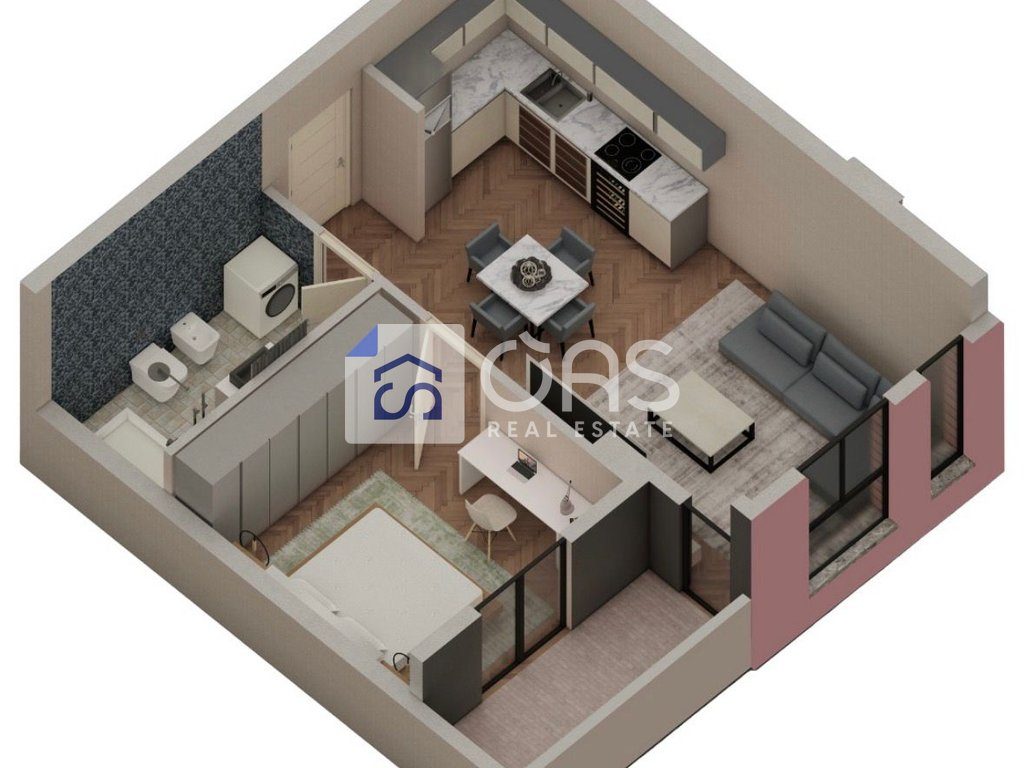 Shitet apartament 1+1 ne Paskuqan tek Shehu 2  65.000 euro