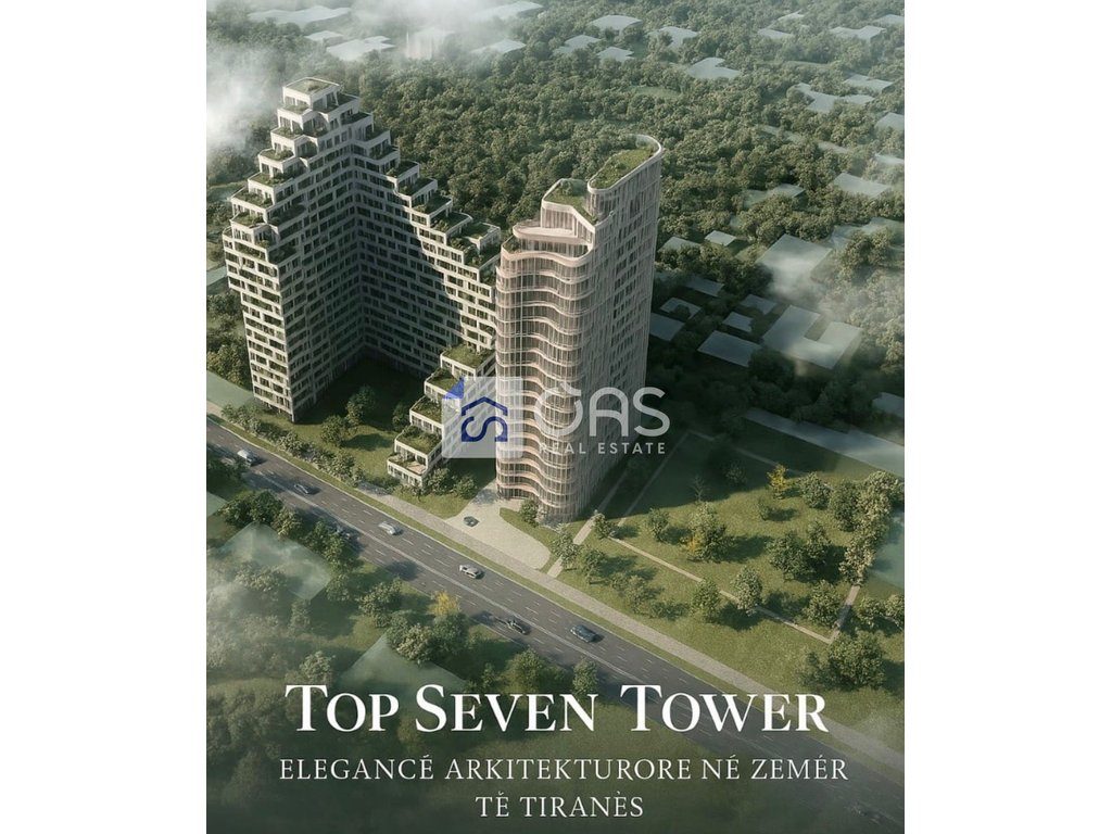 Shitet apartament 3+1 ne Zog te Zi "Top Seven Tower" 370.810 euro