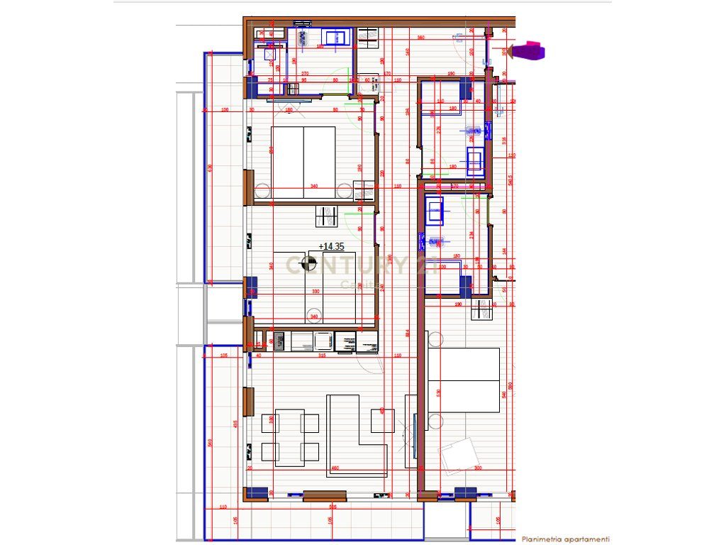Shesim apartament 2+1+2 ne Sarande!