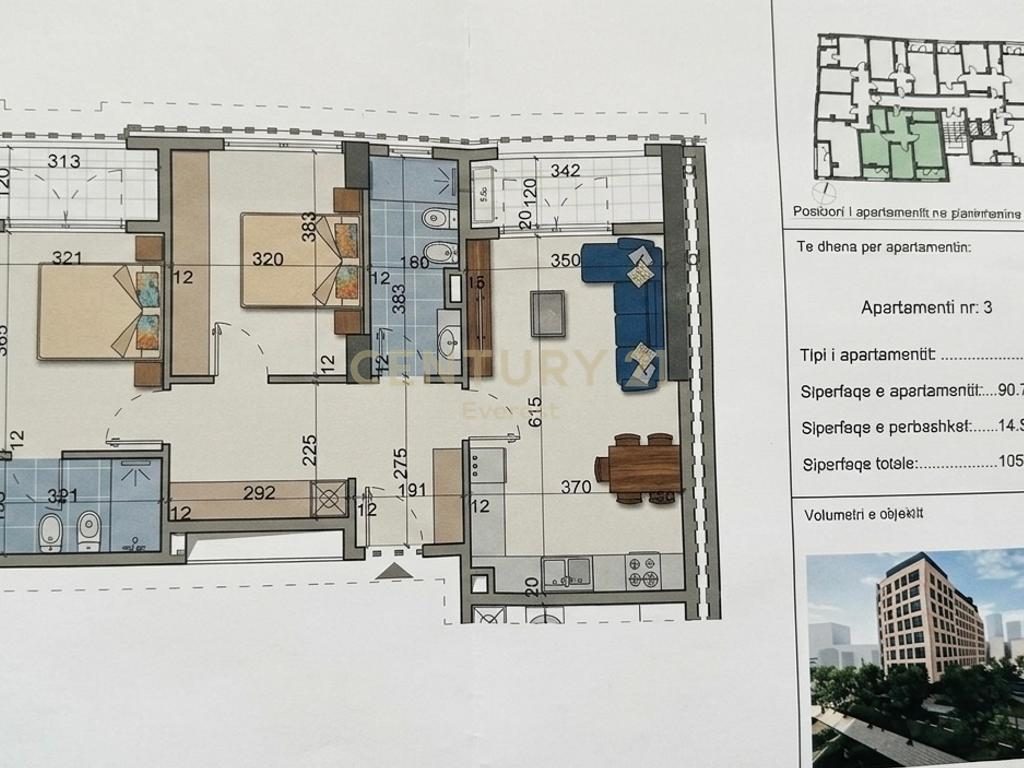 BULEVARDI I RI, APARTAMENT 2+1 PER QIRA