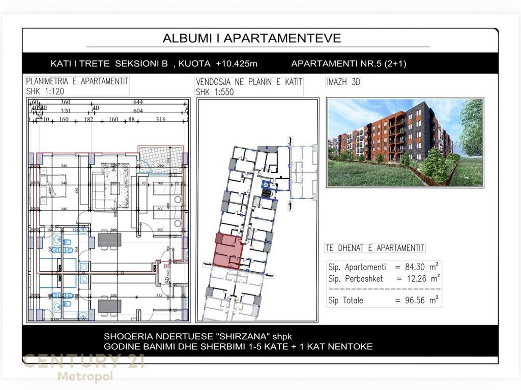 Apartament 2+1+2 per Shitje tek Lake Side Residence, Paskuqan!