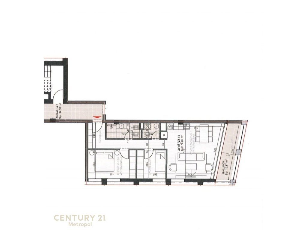 SHITET APARTAMENT 2+1+2 TUALETE ,VLORA MARINE!
