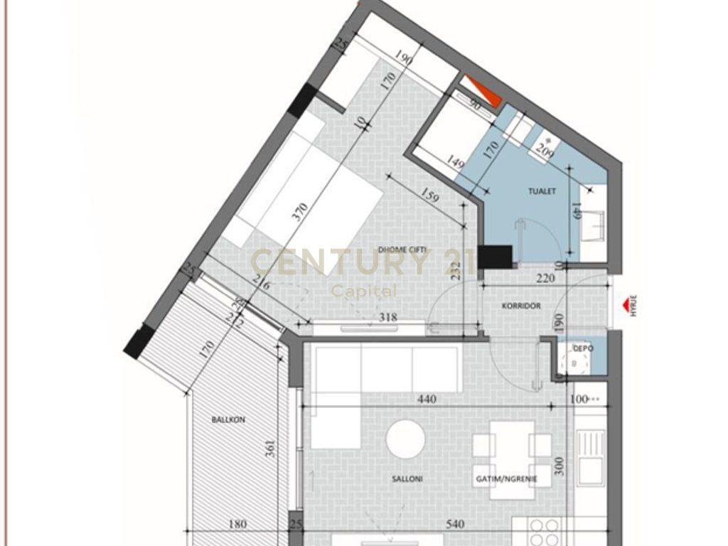 Shesim apartament 1+1 te Diellon 2!