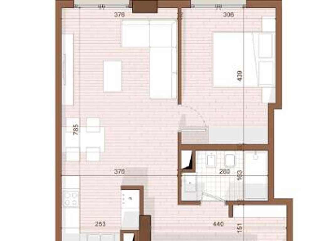 SHITET APARTAMENT 1+1 NE SHENGJIN