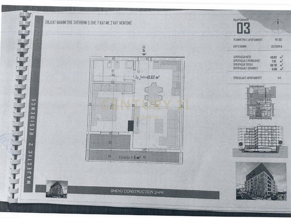 SHESIM APARTAMENT 1+1TEK MAJESTIC 2 RESIDENCE, PASKUQAN