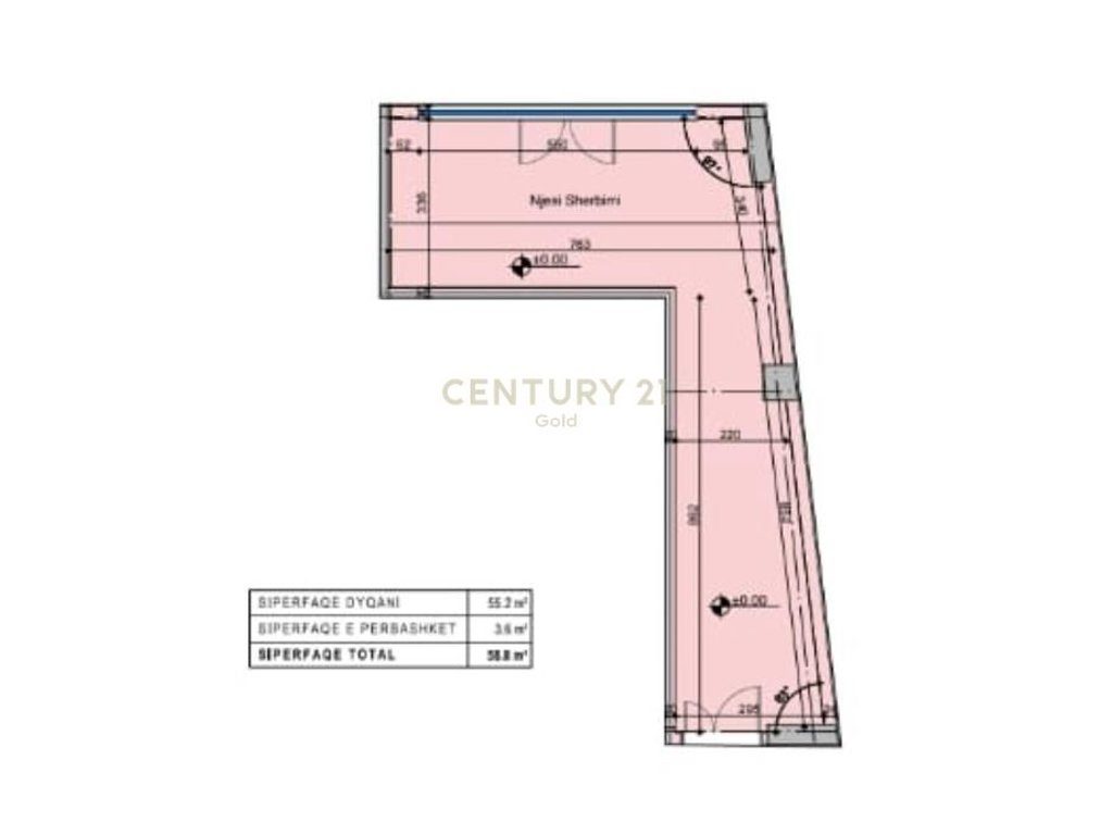 Ambient Komercial  Për Shitje në Bulevardi i Ri, Tiranë - 164,640€ | 58.8 m²