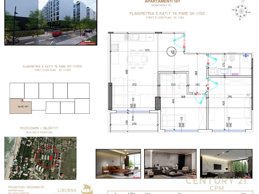 Shitet apartament 2+1 tek rezidenca Liburna Golem !
