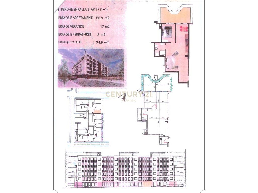 Apartament 1+1+17 m2 Verande Për Shitje në Golem, Durrës - 75,000€ | 92 m²