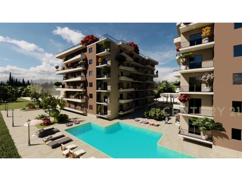 SHITET SUPER APARTAMENT NE MALIN E ROBIT , KOMPLEKS ME PISHINE!!!