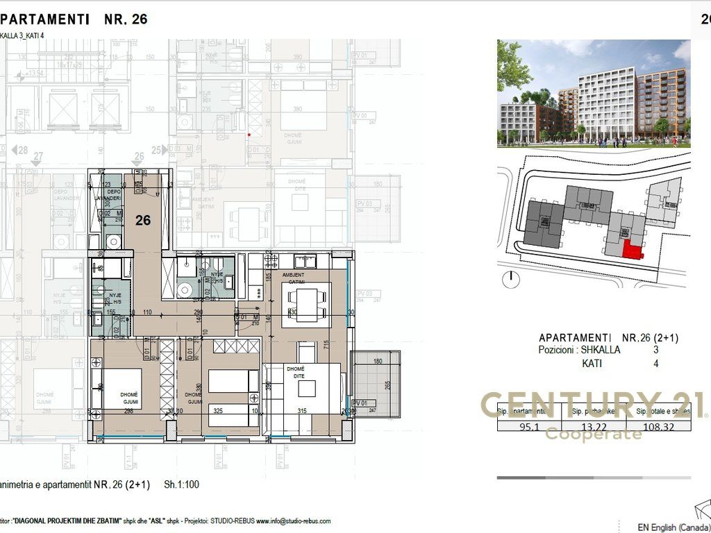 SHESIM APARTAMENT 2+1+2 + POST PARKIMI - KOMPLEKSI ASL, ISH PROFARMA - XHAMLLIKU