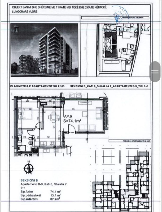 APARTAMENT 1+1 ME PAMJE NE DET "REZIDENCA POSEIDON", LUNGOMARE!