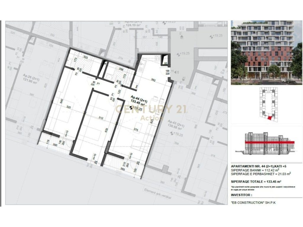OKAZION!!! Shesim apartament  2+1 Meis Garden Residence!