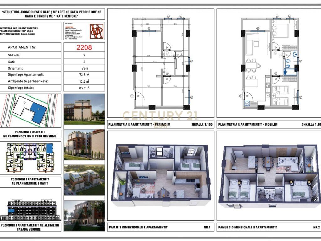 Hestia Residence, Golem ! Mundesi Pagese me Keste !  -APARTAMENT 2+1-