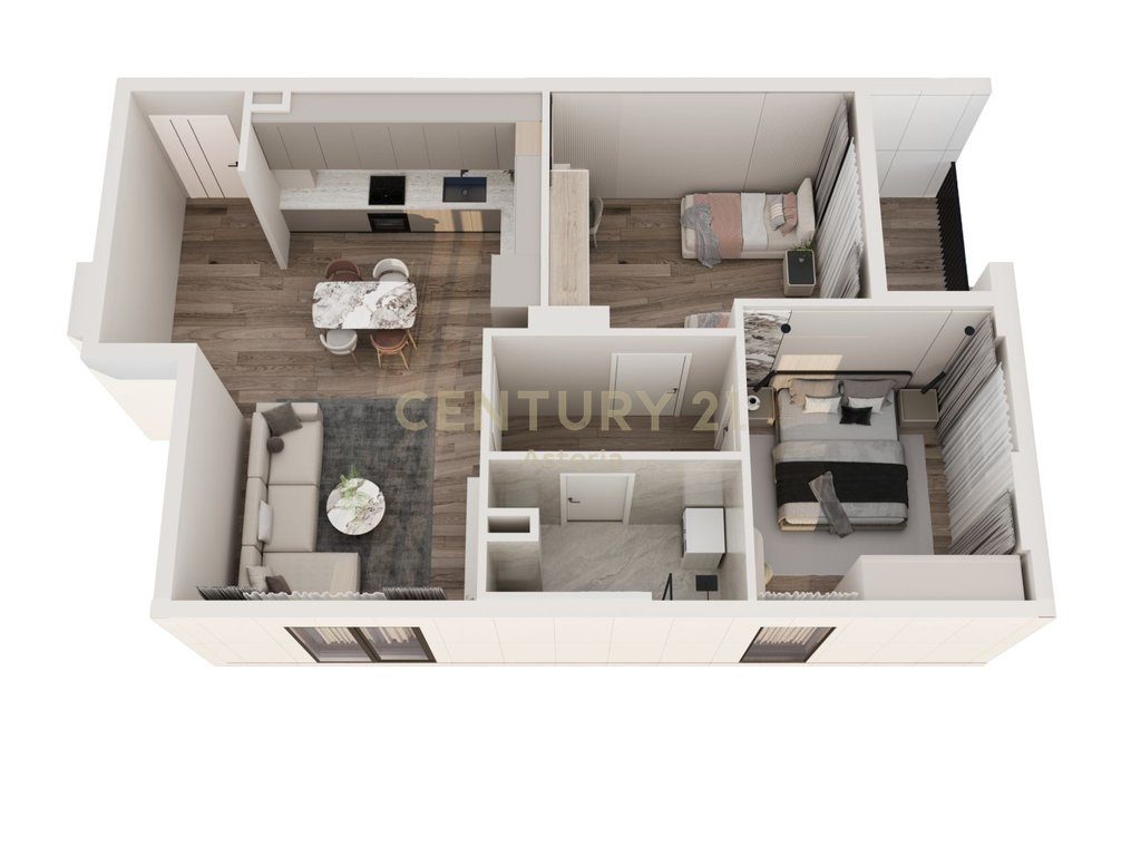 Shesim apartament 2+1 në rezidencën Phoenix – Yzberish