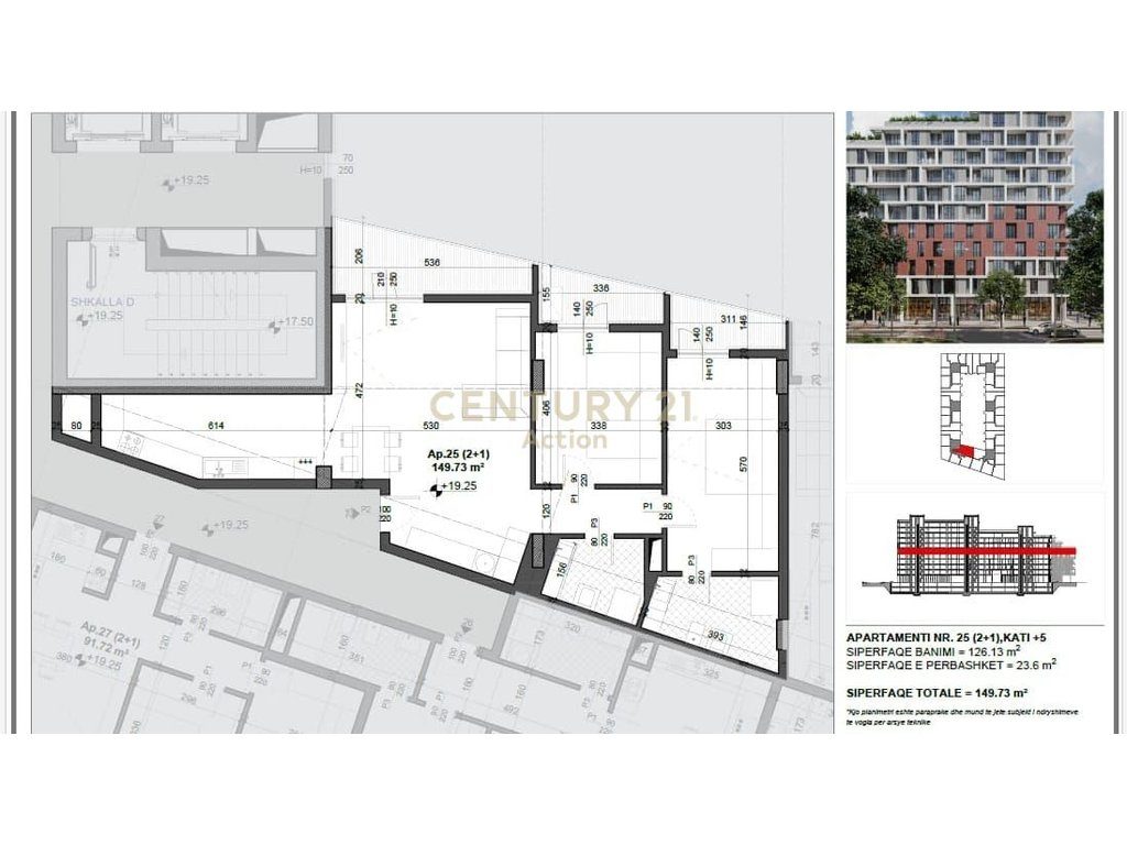 Shesim apartament  2+1 Meis Garden Residence,(I konvertuar ne dy apartamente 1+1)!